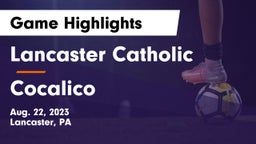 Lancaster Catholic  vs Cocalico  Game Highlights - Aug. 22, 2023