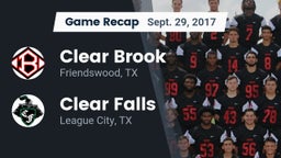 Recap: Clear Brook  vs. Clear Falls  2017