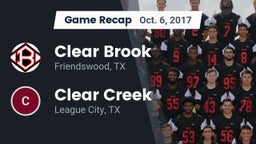 Recap: Clear Brook  vs. Clear Creek  2017