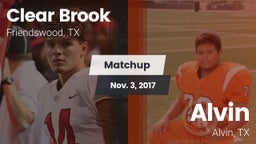 Matchup: Clear Brook High vs. Alvin  2017