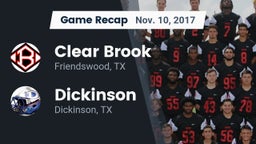 Recap: Clear Brook  vs. Dickinson  2017