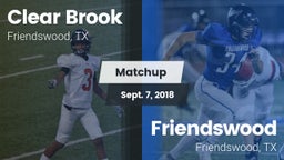 Matchup: Clear Brook High vs. Friendswood  2018
