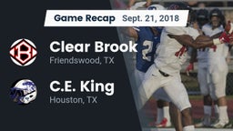 Recap: Clear Brook  vs. C.E. King  2018