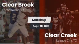 Matchup: Clear Brook High vs. Clear Creek  2018
