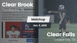 Matchup: Clear Brook High vs. Clear Falls  2018