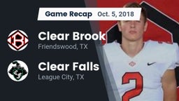 Recap: Clear Brook  vs. Clear Falls  2018