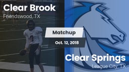 Matchup: Clear Brook High vs. Clear Springs  2018