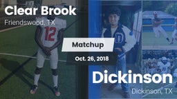 Matchup: Clear Brook High vs. Dickinson  2018