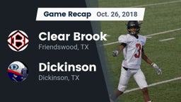 Recap: Clear Brook  vs. Dickinson  2018