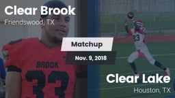 Matchup: Clear Brook High vs. Clear Lake  2018