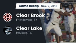 Recap: Clear Brook  vs. Clear Lake  2018