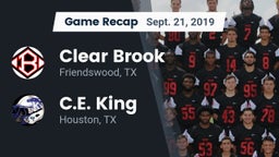 Recap: Clear Brook  vs. C.E. King  2019