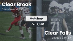 Matchup: Clear Brook High vs. Clear Falls  2019