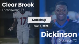Matchup: Clear Brook High vs. Dickinson  2020