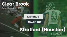 Matchup: Clear Brook High vs. Stratford  (Houston) 2020