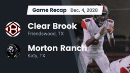 Recap: Clear Brook  vs. Morton Ranch  2020