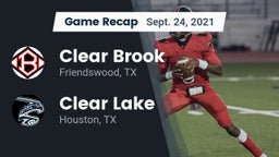 Recap: Clear Brook  vs. Clear Lake  2021