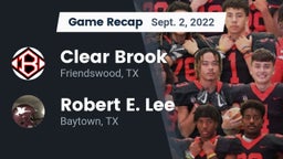 Recap: Clear Brook  vs. Robert E. Lee  2022