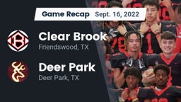 Recap: Clear Brook  vs. Deer Park  2022