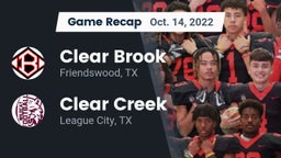 Recap: Clear Brook  vs. Clear Creek  2022