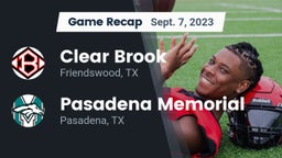 Recap: Clear Brook  vs. Pasadena Memorial  2023