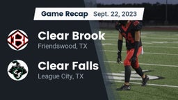 Recap: Clear Brook  vs. Clear Falls  2023