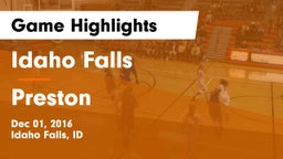 Idaho Falls  vs Preston  Game Highlights - Dec 01, 2016