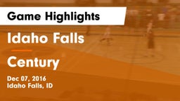 Idaho Falls  vs Century  Game Highlights - Dec 07, 2016