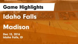Idaho Falls  vs Madison  Game Highlights - Dec 13, 2016