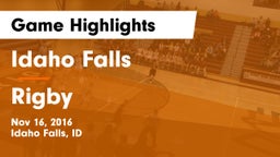 Idaho Falls  vs Rigby  Game Highlights - Nov 16, 2016