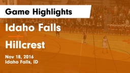 Idaho Falls  vs Hillcrest  Game Highlights - Nov 18, 2016