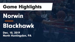 Norwin  vs Blackhawk  Game Highlights - Dec. 10, 2019