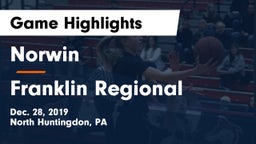 Norwin  vs Franklin Regional  Game Highlights - Dec. 28, 2019