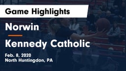 Norwin  vs Kennedy Catholic  Game Highlights - Feb. 8, 2020