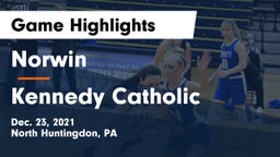 Norwin  vs Kennedy Catholic Game Highlights - Dec. 23, 2021