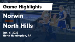 Norwin  vs North Hills  Game Highlights - Jan. 6, 2022