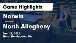 Norwin  vs North Allegheny  Game Highlights - Jan. 27, 2022