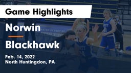 Norwin  vs Blackhawk  Game Highlights - Feb. 14, 2022
