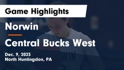 Norwin  vs Central Bucks West Game Highlights - Dec. 9, 2023