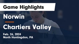 Norwin  vs Chartiers Valley  Game Highlights - Feb. 26, 2024