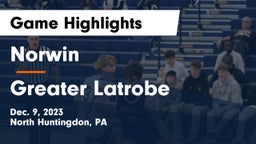 Norwin  vs Greater Latrobe  Game Highlights - Dec. 9, 2023
