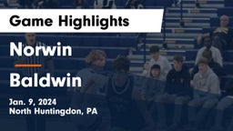 Norwin  vs Baldwin  Game Highlights - Jan. 9, 2024
