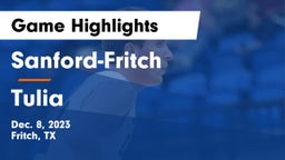 Sanford-Fritch  vs Tulia  Game Highlights - Dec. 8, 2023
