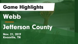 Webb  vs Jefferson County  Game Highlights - Nov. 21, 2019