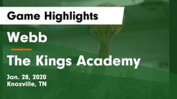 Webb  vs The Kings Academy Game Highlights - Jan. 28, 2020