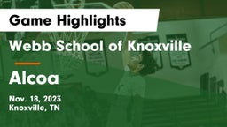 Webb School of Knoxville vs Alcoa  Game Highlights - Nov. 18, 2023