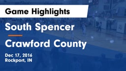 South Spencer  vs Crawford County Game Highlights - Dec 17, 2016