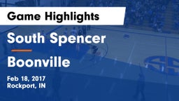 South Spencer  vs Boonville  Game Highlights - Feb 18, 2017