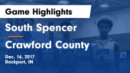South Spencer  vs Crawford County  Game Highlights - Dec. 16, 2017