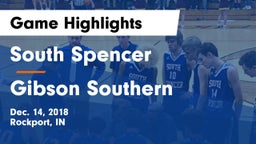 South Spencer  vs Gibson Southern  Game Highlights - Dec. 14, 2018